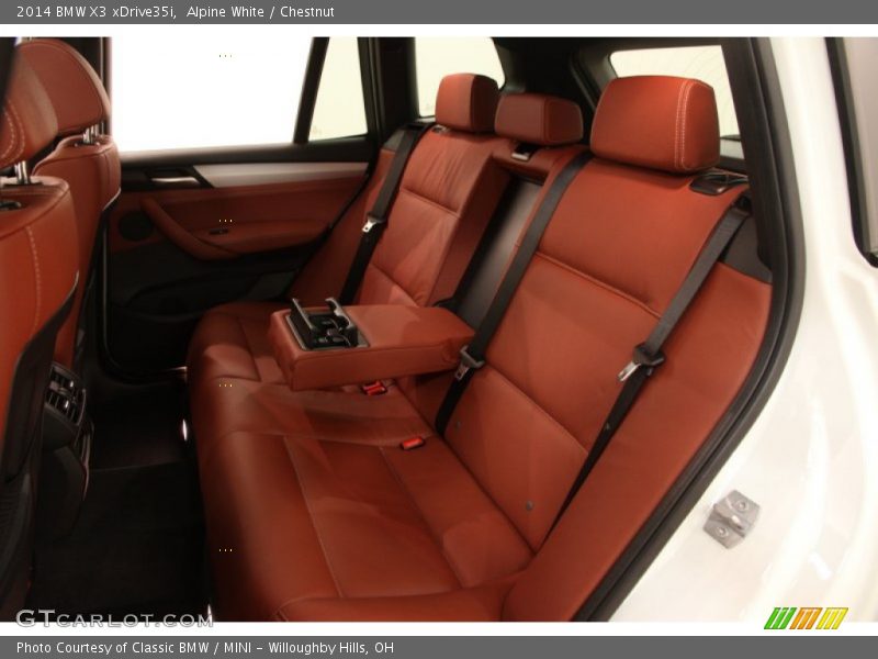 Rear Seat of 2014 X3 xDrive35i