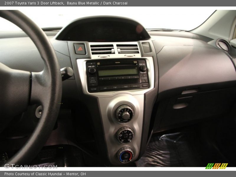 Bayou Blue Metallic / Dark Charcoal 2007 Toyota Yaris 3 Door Liftback