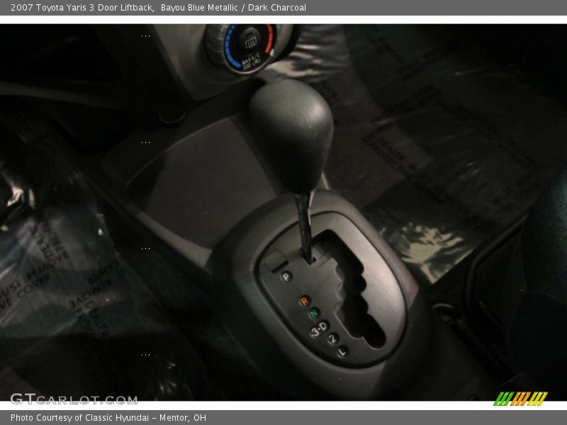 Bayou Blue Metallic / Dark Charcoal 2007 Toyota Yaris 3 Door Liftback