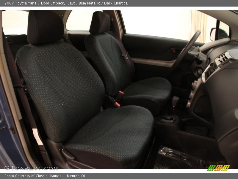 Bayou Blue Metallic / Dark Charcoal 2007 Toyota Yaris 3 Door Liftback