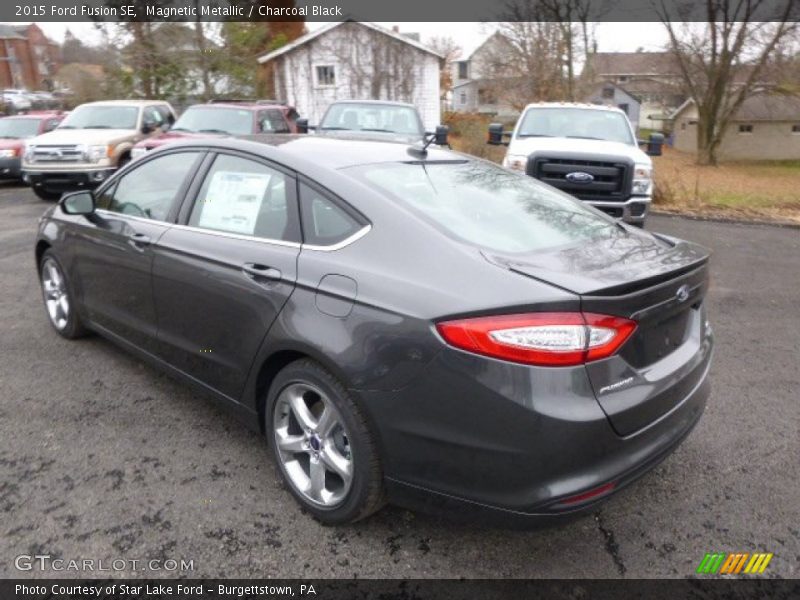 Magnetic Metallic / Charcoal Black 2015 Ford Fusion SE