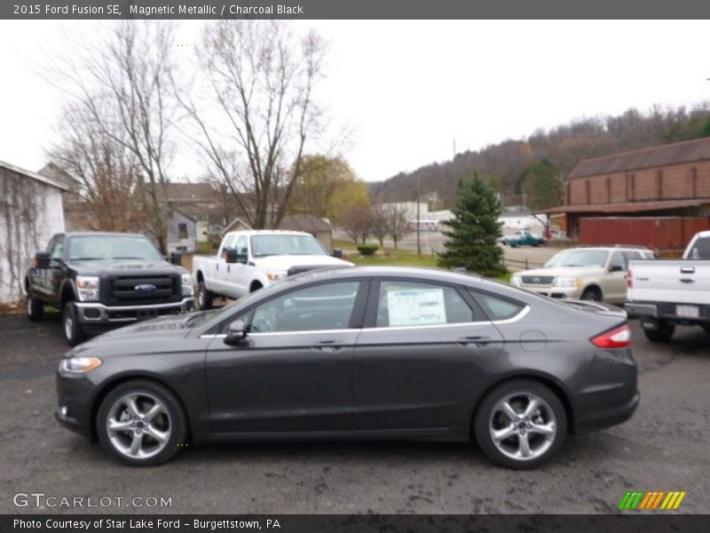 Magnetic Metallic / Charcoal Black 2015 Ford Fusion SE