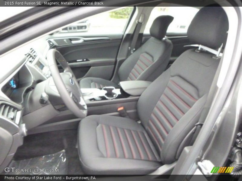 Magnetic Metallic / Charcoal Black 2015 Ford Fusion SE