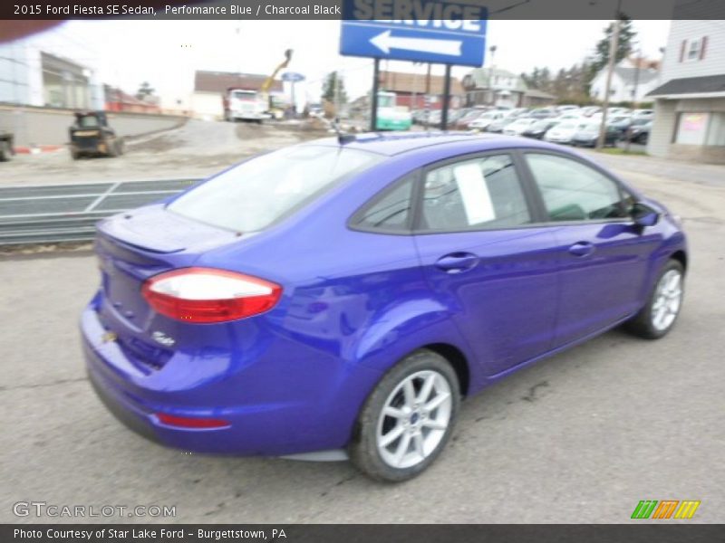 Perfomance Blue / Charcoal Black 2015 Ford Fiesta SE Sedan