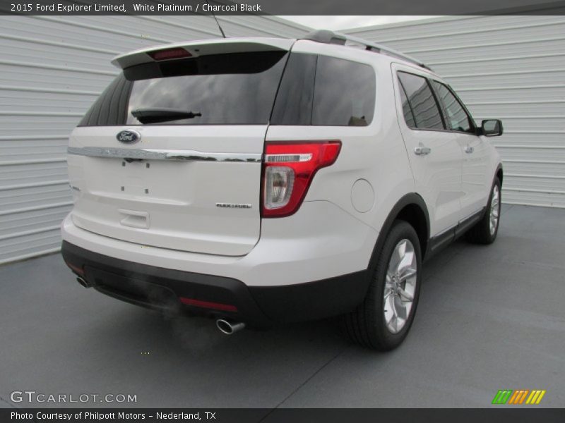 White Platinum / Charcoal Black 2015 Ford Explorer Limited
