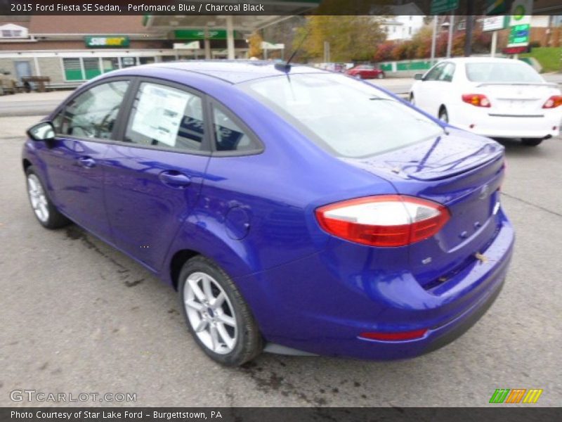 Perfomance Blue / Charcoal Black 2015 Ford Fiesta SE Sedan