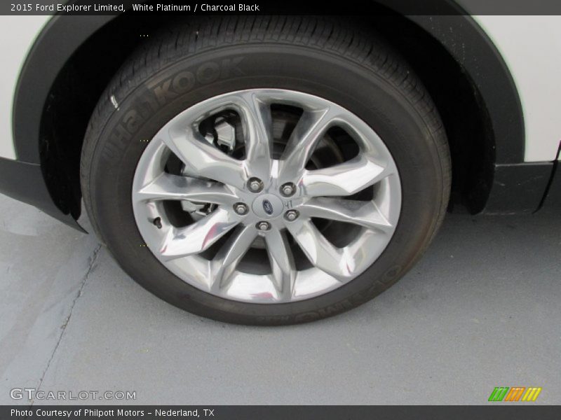 White Platinum / Charcoal Black 2015 Ford Explorer Limited