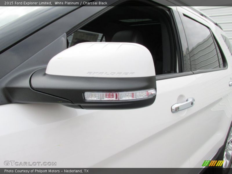 White Platinum / Charcoal Black 2015 Ford Explorer Limited