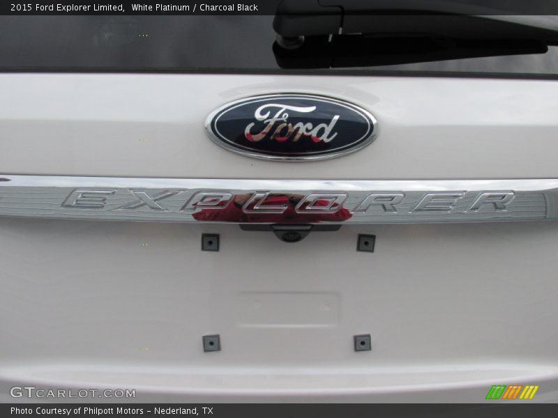 White Platinum / Charcoal Black 2015 Ford Explorer Limited