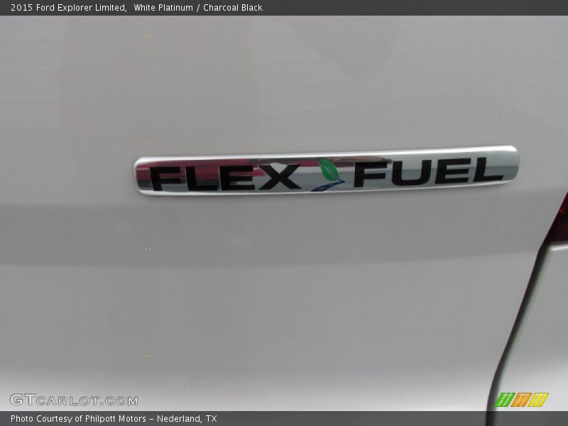 White Platinum / Charcoal Black 2015 Ford Explorer Limited