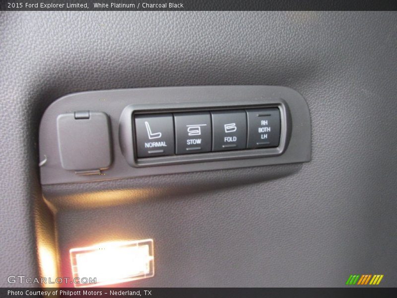 White Platinum / Charcoal Black 2015 Ford Explorer Limited