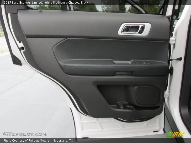 White Platinum / Charcoal Black 2015 Ford Explorer Limited