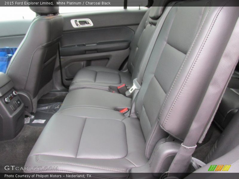 White Platinum / Charcoal Black 2015 Ford Explorer Limited