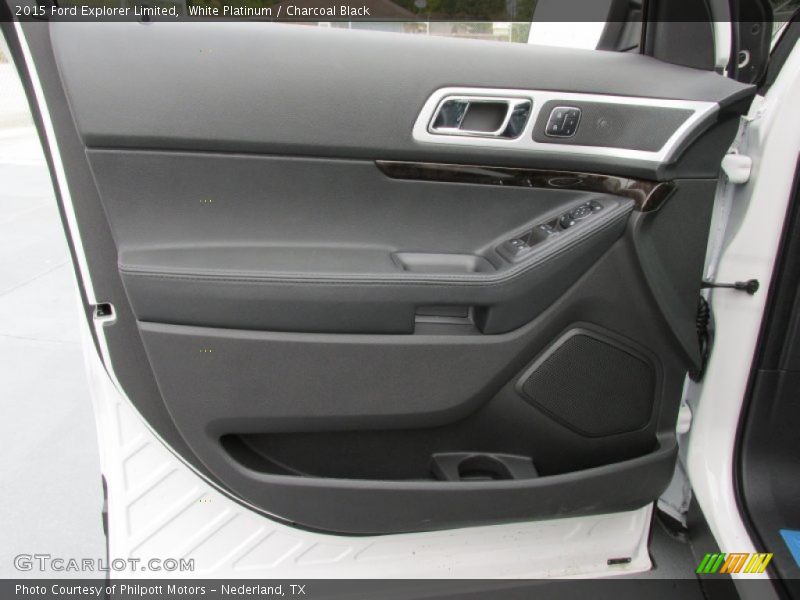 White Platinum / Charcoal Black 2015 Ford Explorer Limited