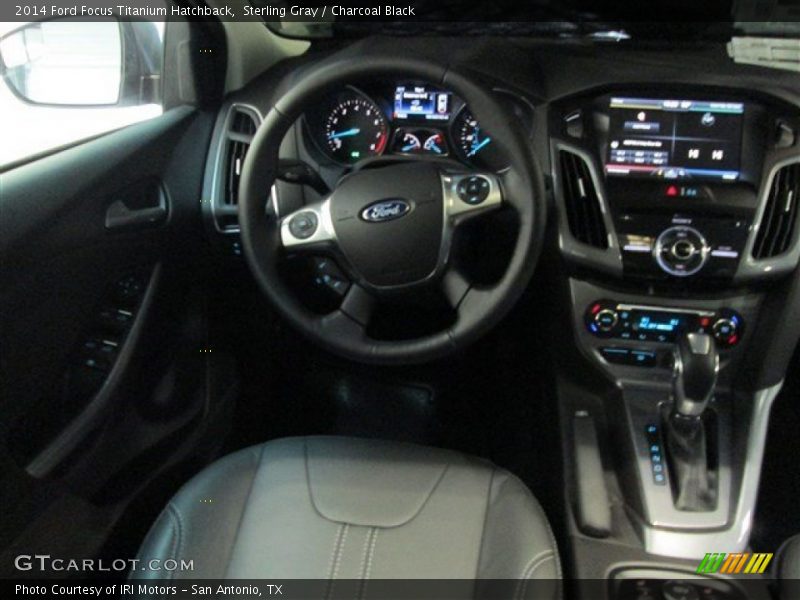Sterling Gray / Charcoal Black 2014 Ford Focus Titanium Hatchback