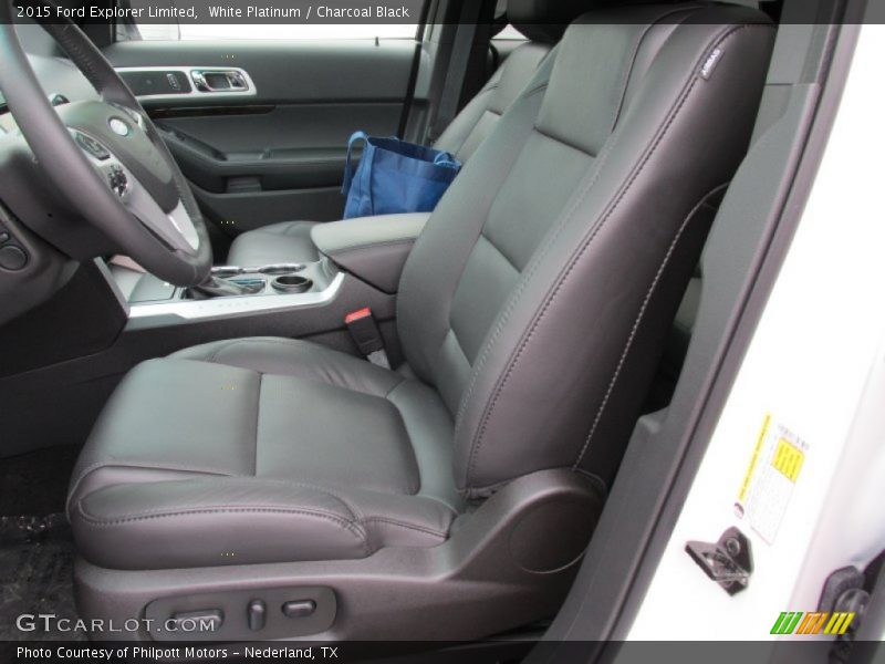 White Platinum / Charcoal Black 2015 Ford Explorer Limited