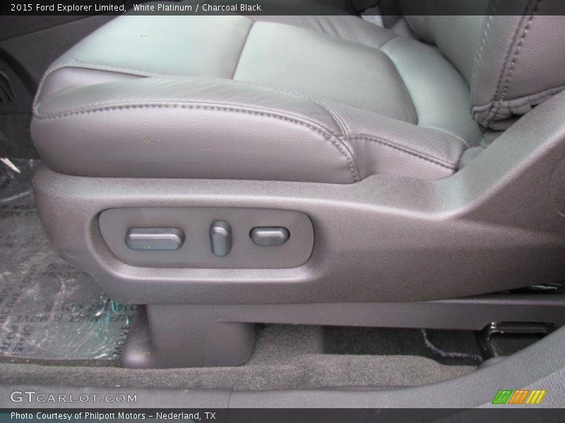 White Platinum / Charcoal Black 2015 Ford Explorer Limited