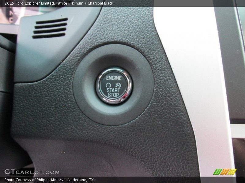 White Platinum / Charcoal Black 2015 Ford Explorer Limited