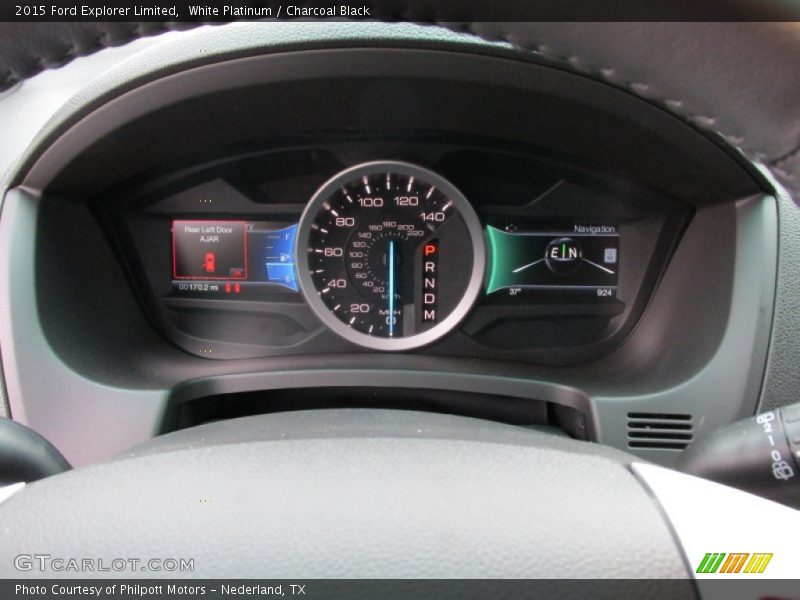 White Platinum / Charcoal Black 2015 Ford Explorer Limited