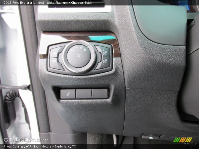 White Platinum / Charcoal Black 2015 Ford Explorer Limited