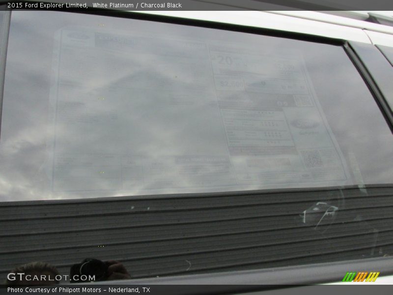 White Platinum / Charcoal Black 2015 Ford Explorer Limited