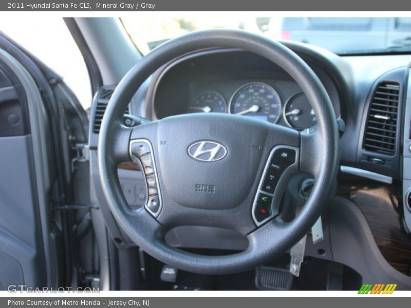 Mineral Gray / Gray 2011 Hyundai Santa Fe GLS
