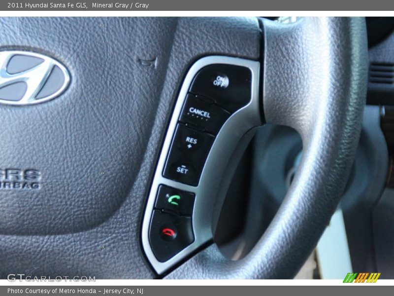Mineral Gray / Gray 2011 Hyundai Santa Fe GLS