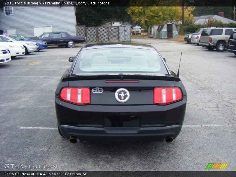 Ebony Black / Stone 2011 Ford Mustang V6 Premium Coupe