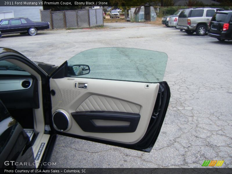 Ebony Black / Stone 2011 Ford Mustang V6 Premium Coupe