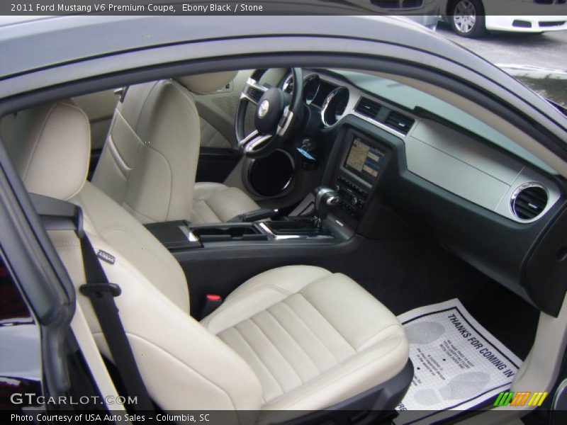 Ebony Black / Stone 2011 Ford Mustang V6 Premium Coupe