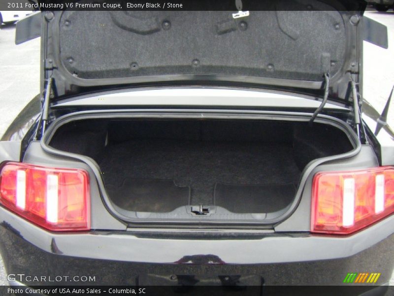 Ebony Black / Stone 2011 Ford Mustang V6 Premium Coupe