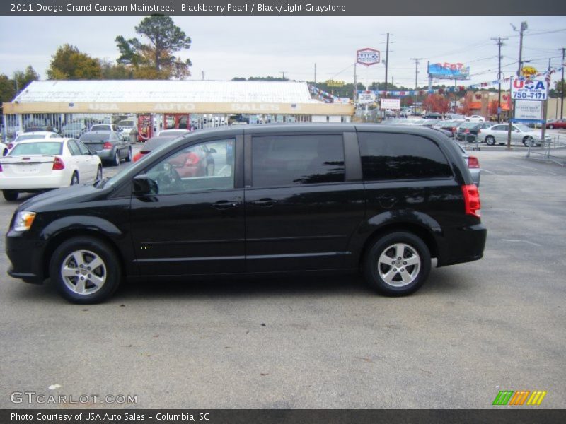 Blackberry Pearl / Black/Light Graystone 2011 Dodge Grand Caravan Mainstreet