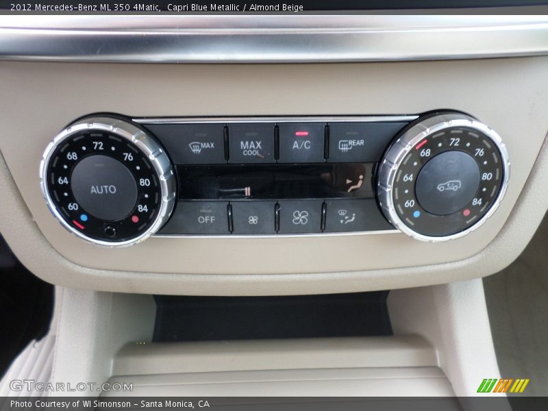 Capri Blue Metallic / Almond Beige 2012 Mercedes-Benz ML 350 4Matic