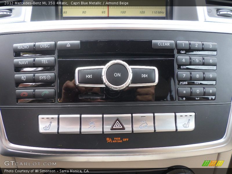 Capri Blue Metallic / Almond Beige 2012 Mercedes-Benz ML 350 4Matic
