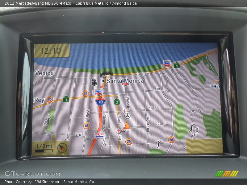 Capri Blue Metallic / Almond Beige 2012 Mercedes-Benz ML 350 4Matic