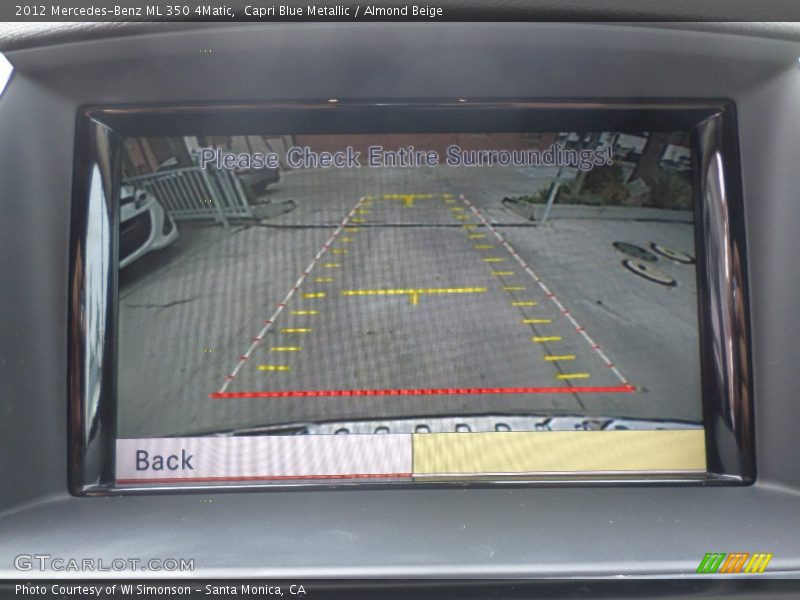 Capri Blue Metallic / Almond Beige 2012 Mercedes-Benz ML 350 4Matic
