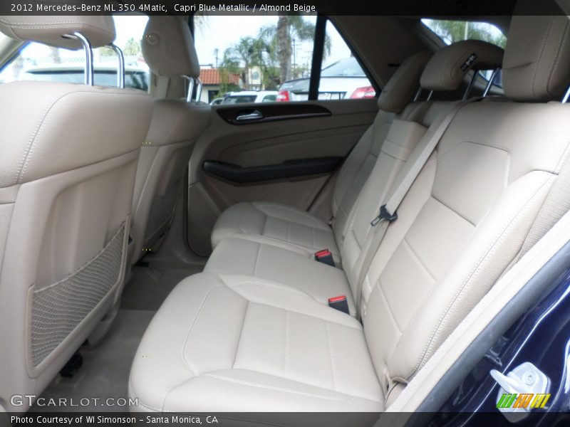 Capri Blue Metallic / Almond Beige 2012 Mercedes-Benz ML 350 4Matic