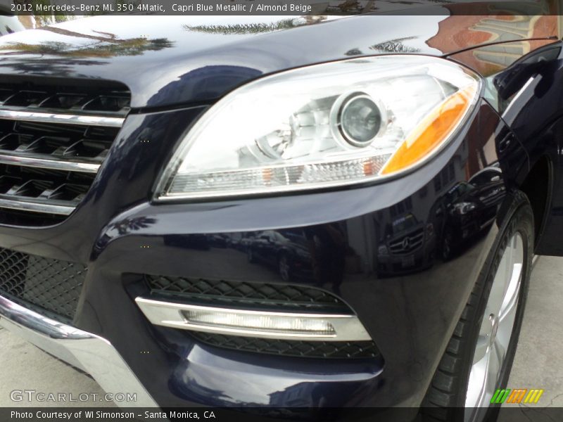 Capri Blue Metallic / Almond Beige 2012 Mercedes-Benz ML 350 4Matic