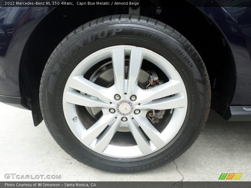Capri Blue Metallic / Almond Beige 2012 Mercedes-Benz ML 350 4Matic