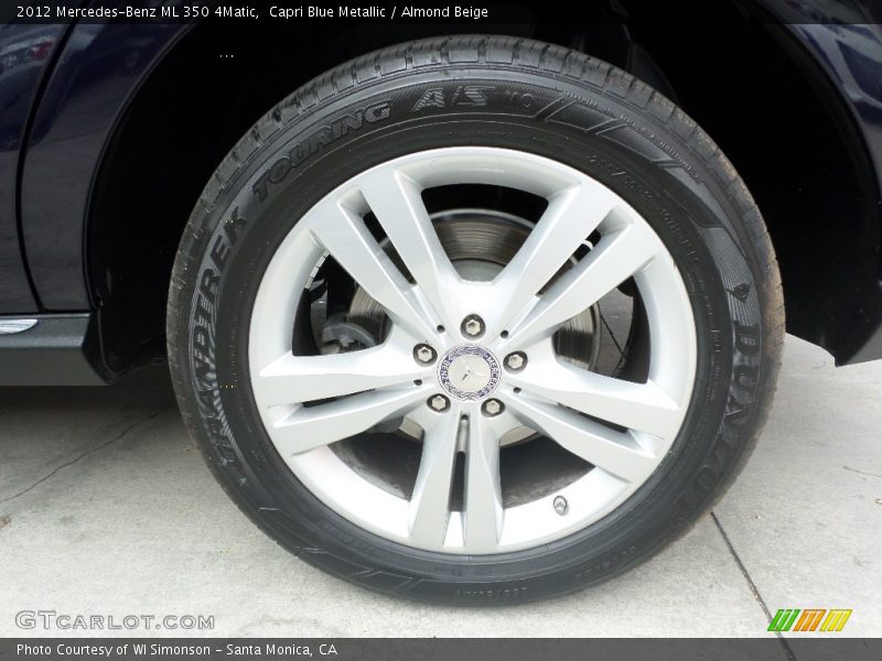 Capri Blue Metallic / Almond Beige 2012 Mercedes-Benz ML 350 4Matic