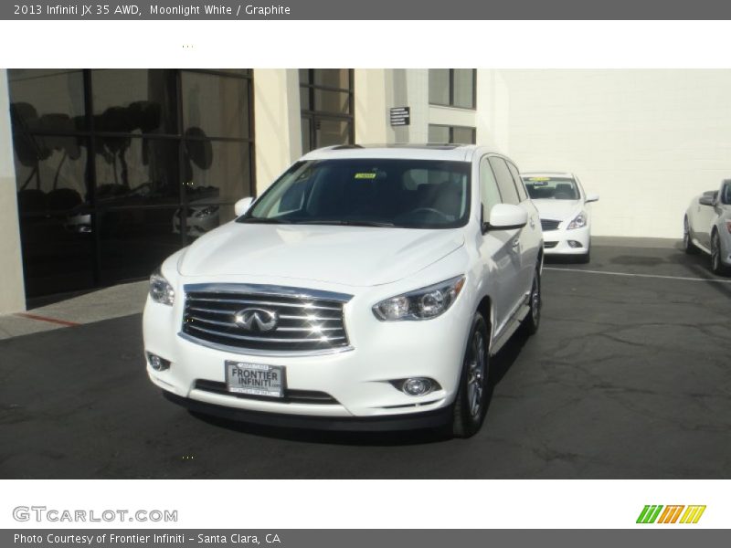 Moonlight White / Graphite 2013 Infiniti JX 35 AWD