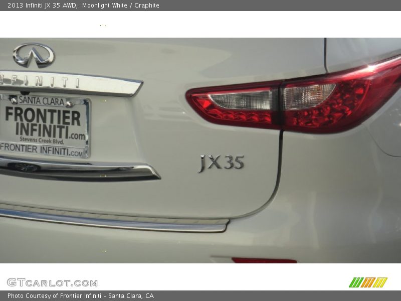 Moonlight White / Graphite 2013 Infiniti JX 35 AWD