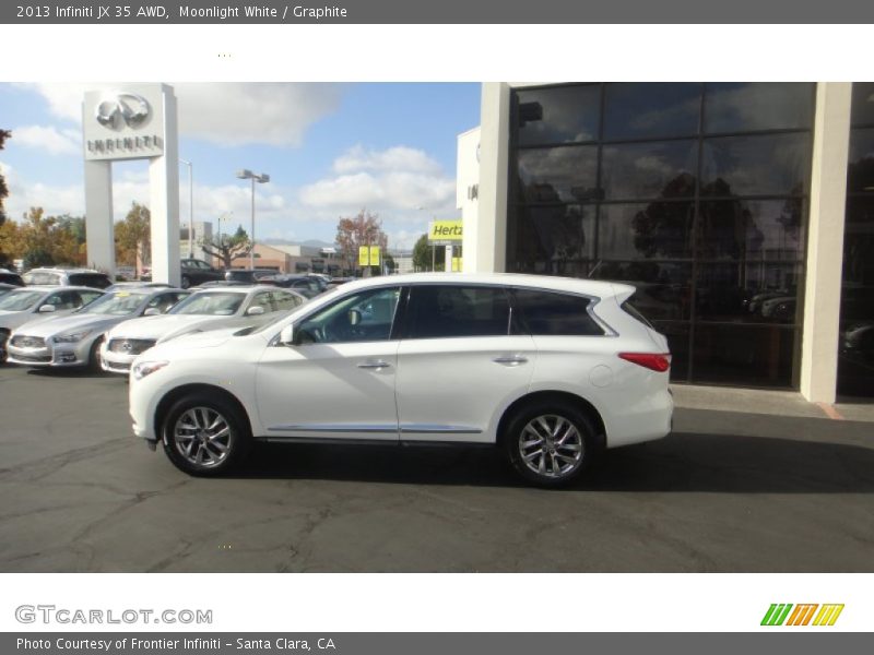 Moonlight White / Graphite 2013 Infiniti JX 35 AWD