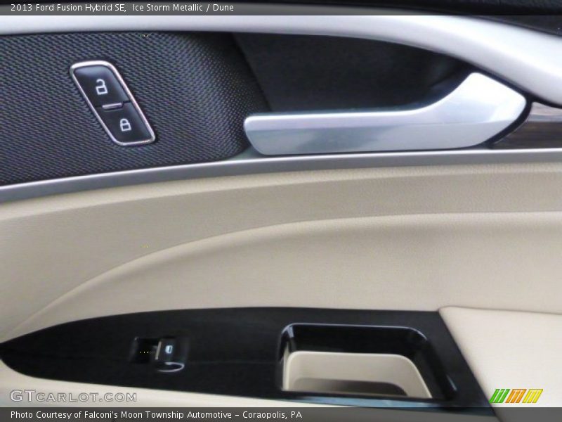 Ice Storm Metallic / Dune 2013 Ford Fusion Hybrid SE