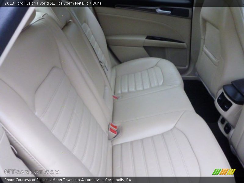 Ice Storm Metallic / Dune 2013 Ford Fusion Hybrid SE