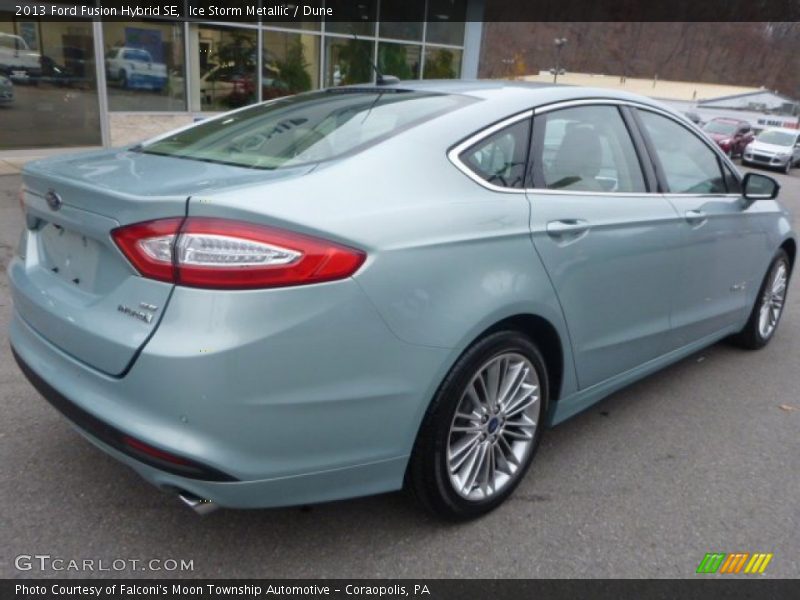 Ice Storm Metallic / Dune 2013 Ford Fusion Hybrid SE