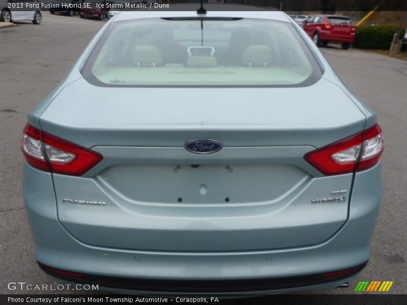 Ice Storm Metallic / Dune 2013 Ford Fusion Hybrid SE