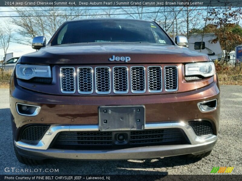 Deep Auburn Pearl / Summit Grand Canyon Jeep Brown Natura Leather 2014 Jeep Grand Cherokee Summit 4x4