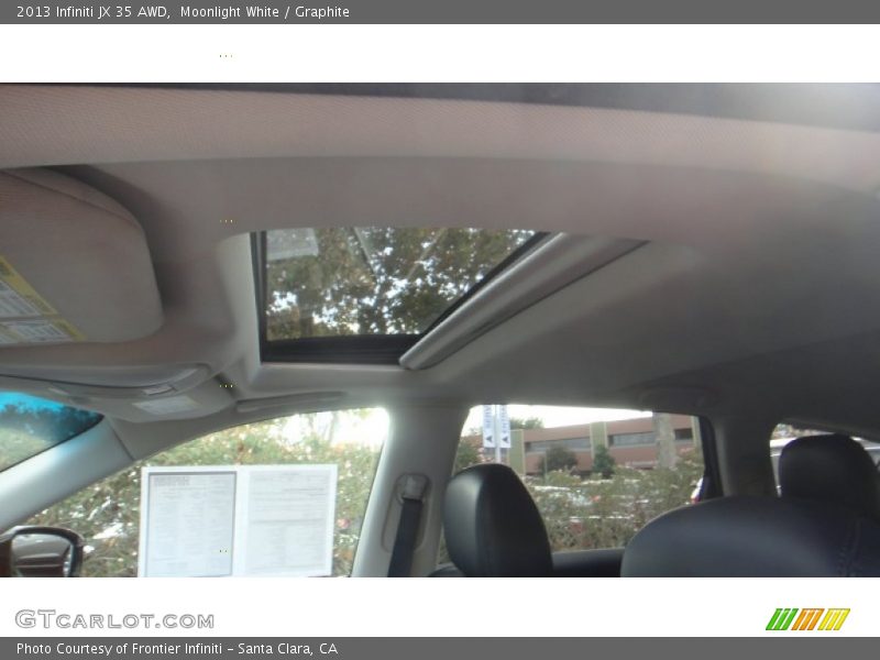 Moonlight White / Graphite 2013 Infiniti JX 35 AWD
