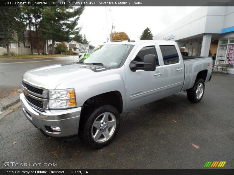 Silver Ice Metallic / Ebony 2013 Chevrolet Silverado 2500HD LTZ Crew Cab 4x4